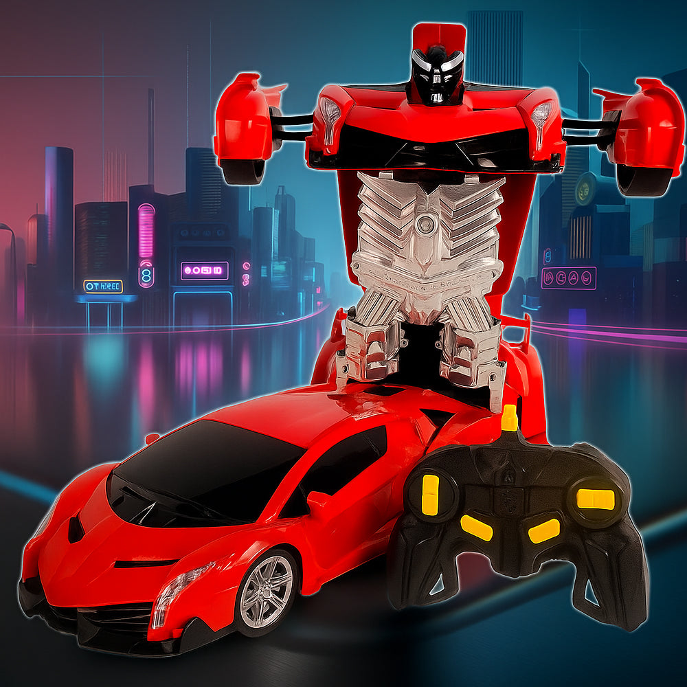 Fjernstyrt Transformer Bil med Lyd- og Lyseffekter
