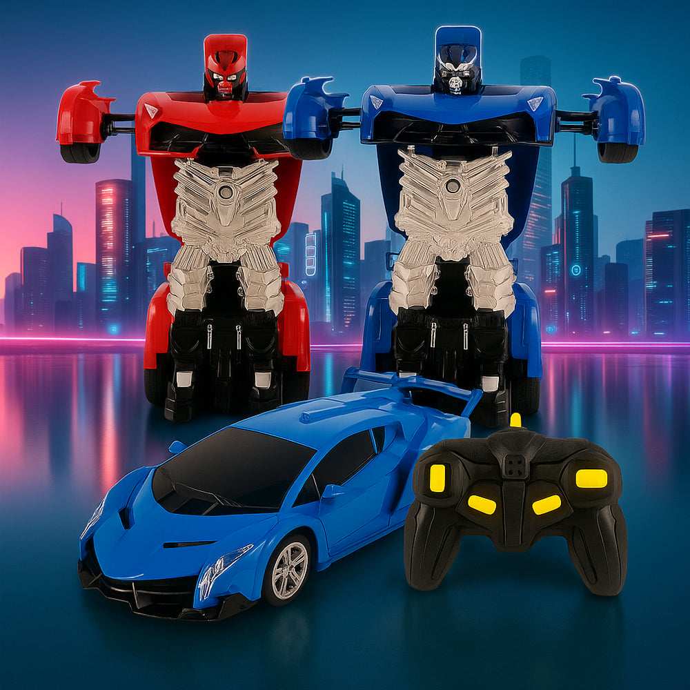 Fjernstyrt Transformer Bil med Lyd- og Lyseffekter