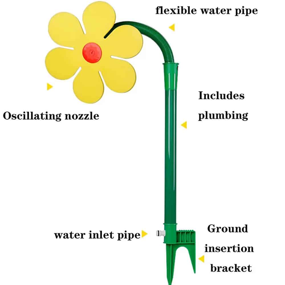 Blomstformet sprinkler - dekorativ og effektiv