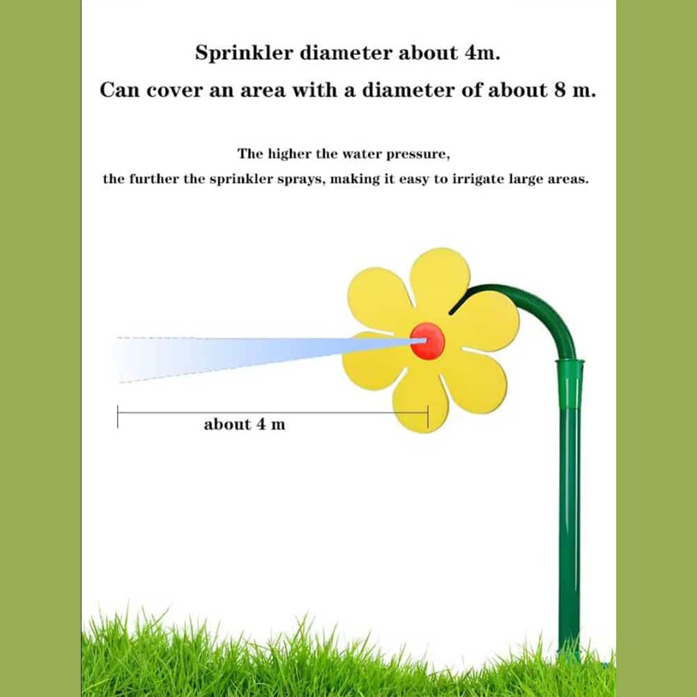 Blomstformet sprinkler - dekorativ og effektiv