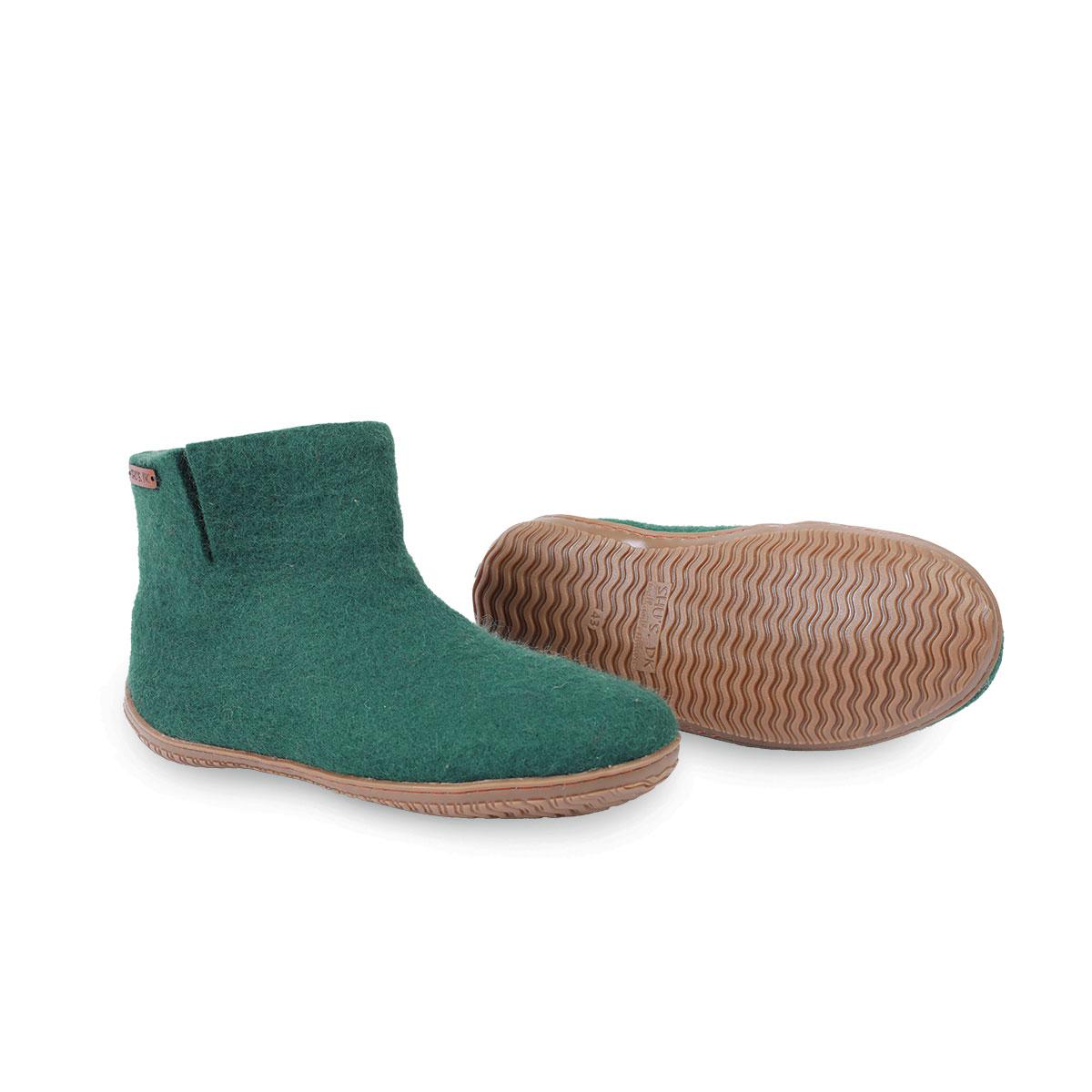 Uldstøvle (100% ren uld) m/Gummisål - Dansk Design fra SHUS