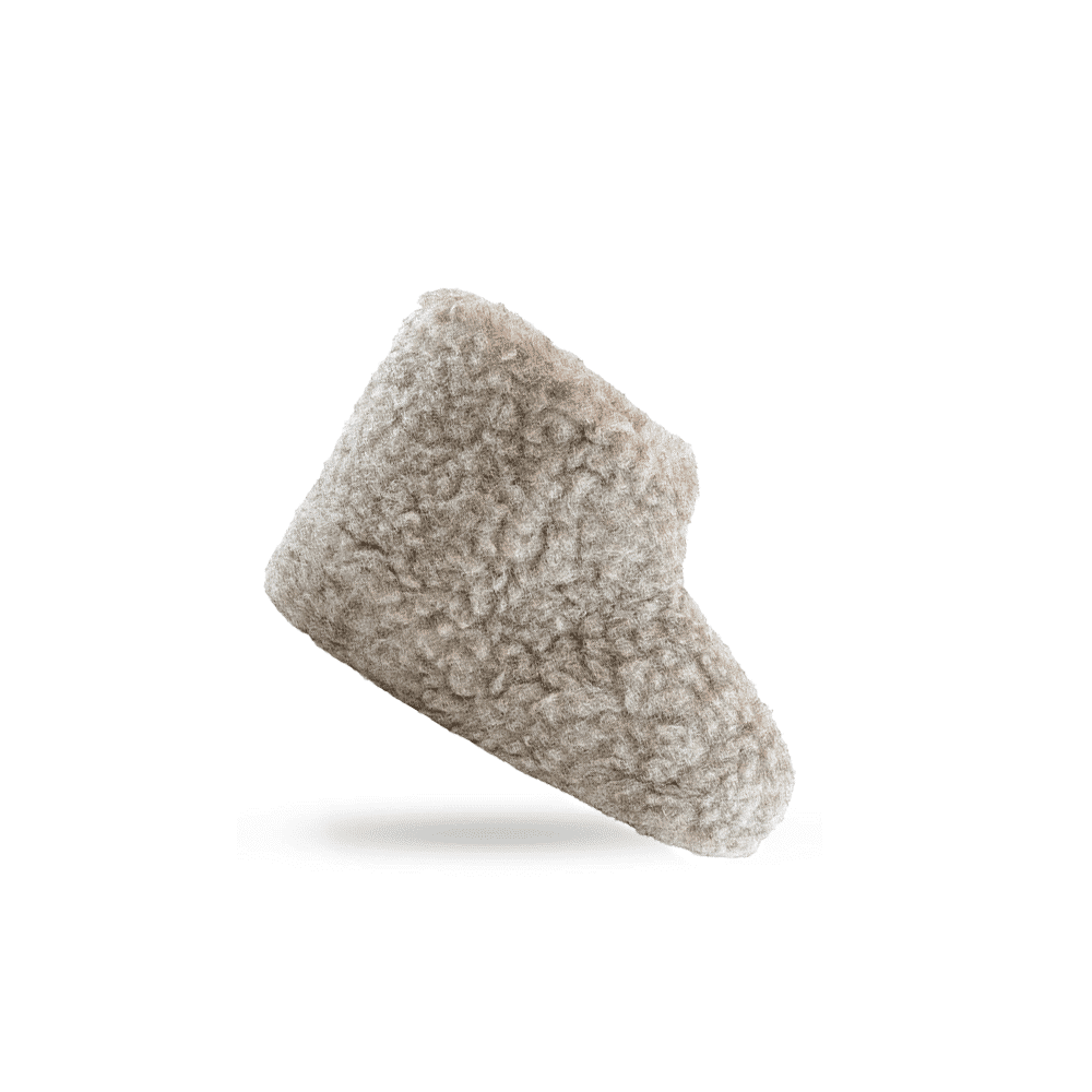 Fluffy Uldstøvle (100% ren uld) - Model Grå