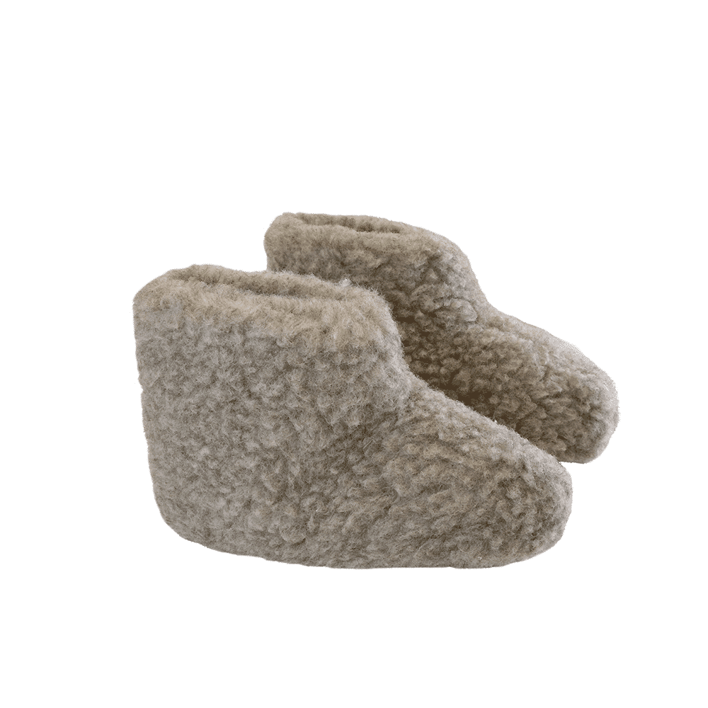 Fluffy Uldstøvle (100% ren uld) - Model Grå