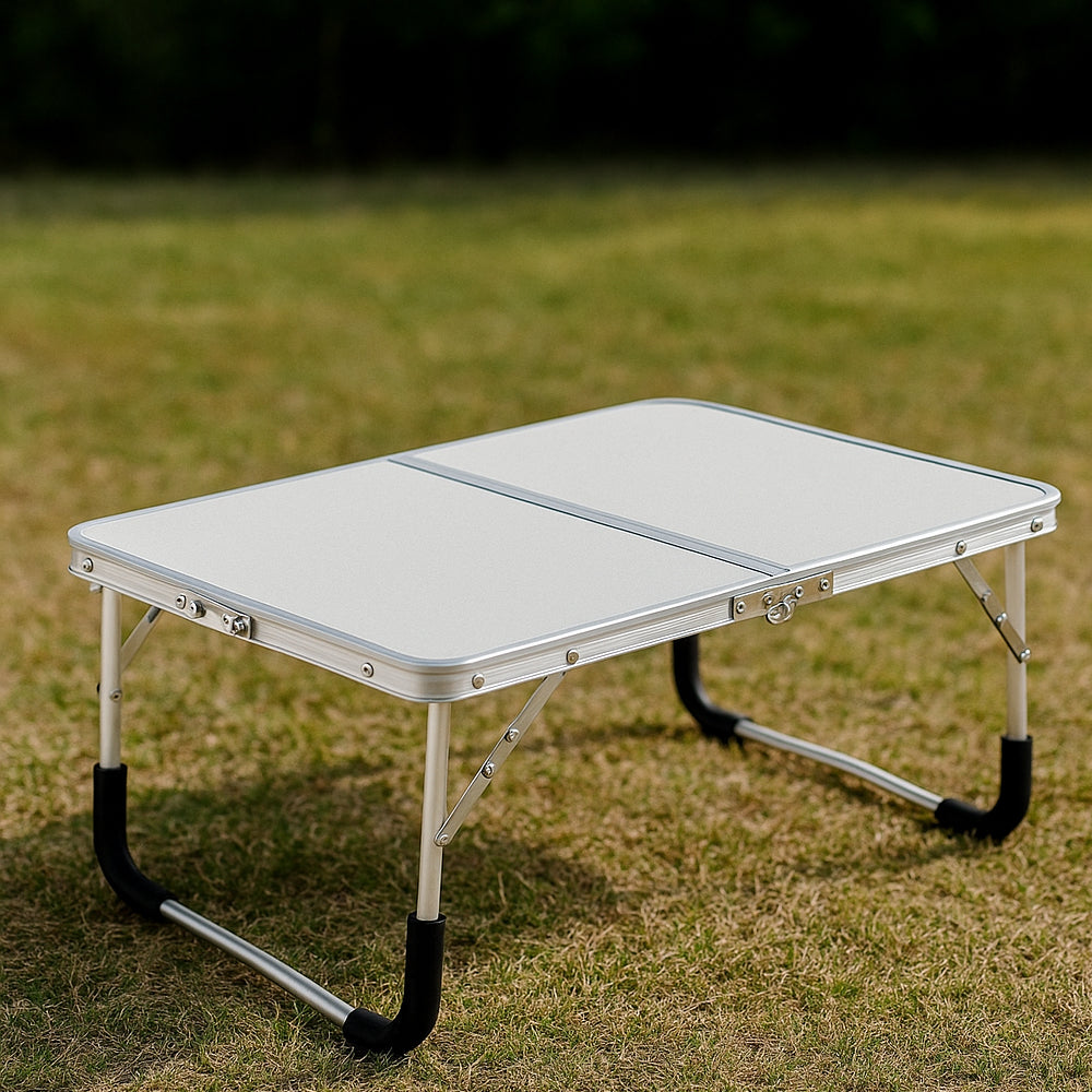 Sammenleggbart lettvekts campingbord i aluminium