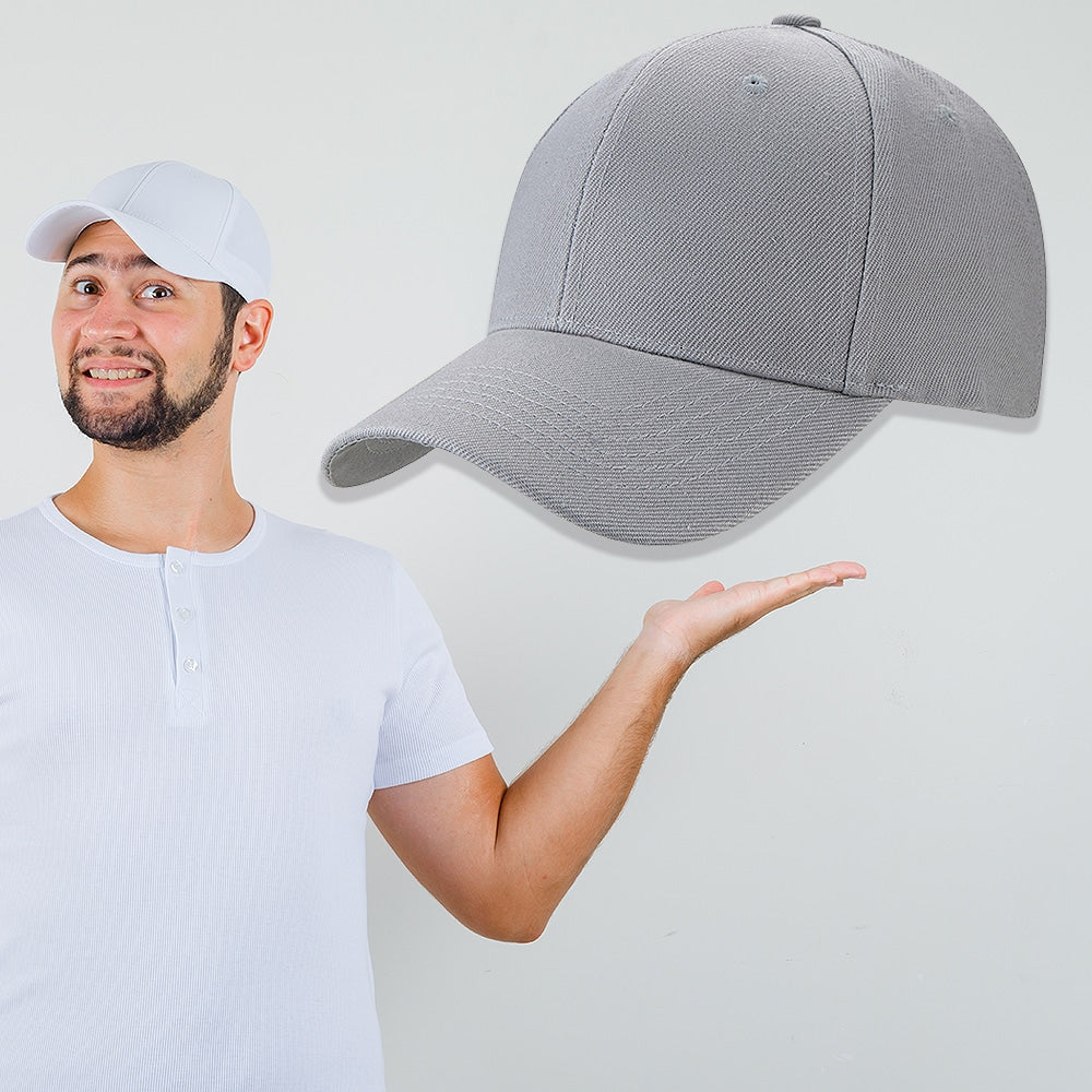 Baseballcap ensfarget - i mange farger!