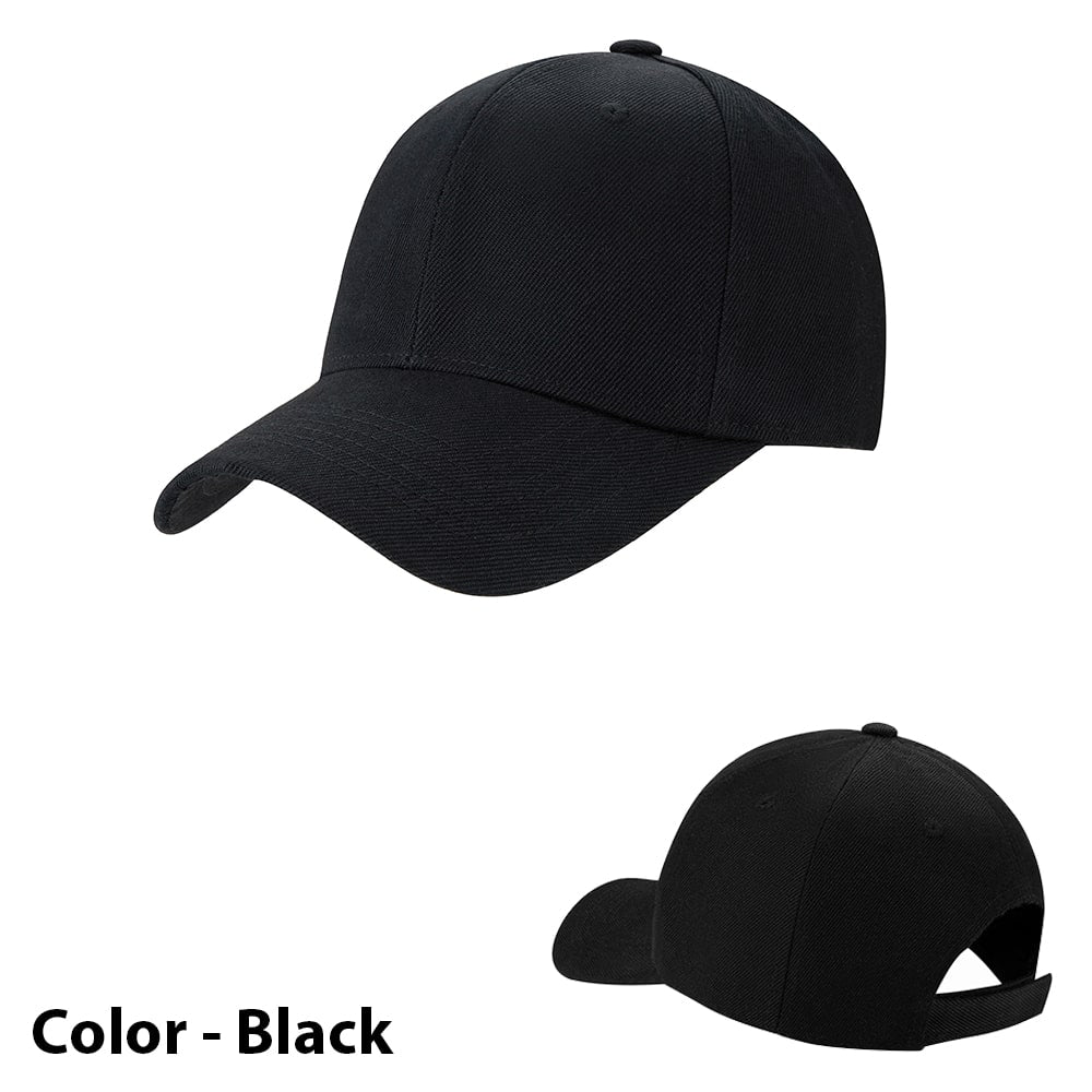 Baseballcap ensfarget - i mange farger!