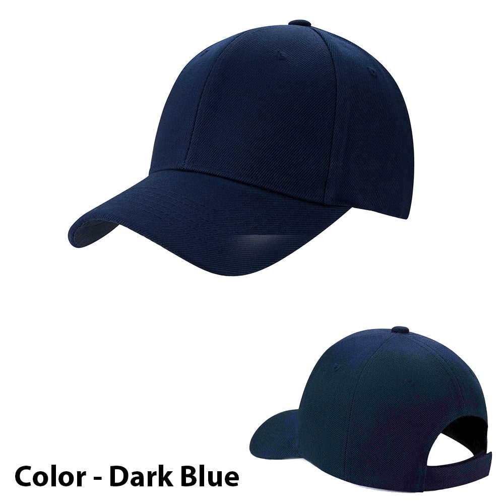 Baseballcap ensfarget - i mange farger!