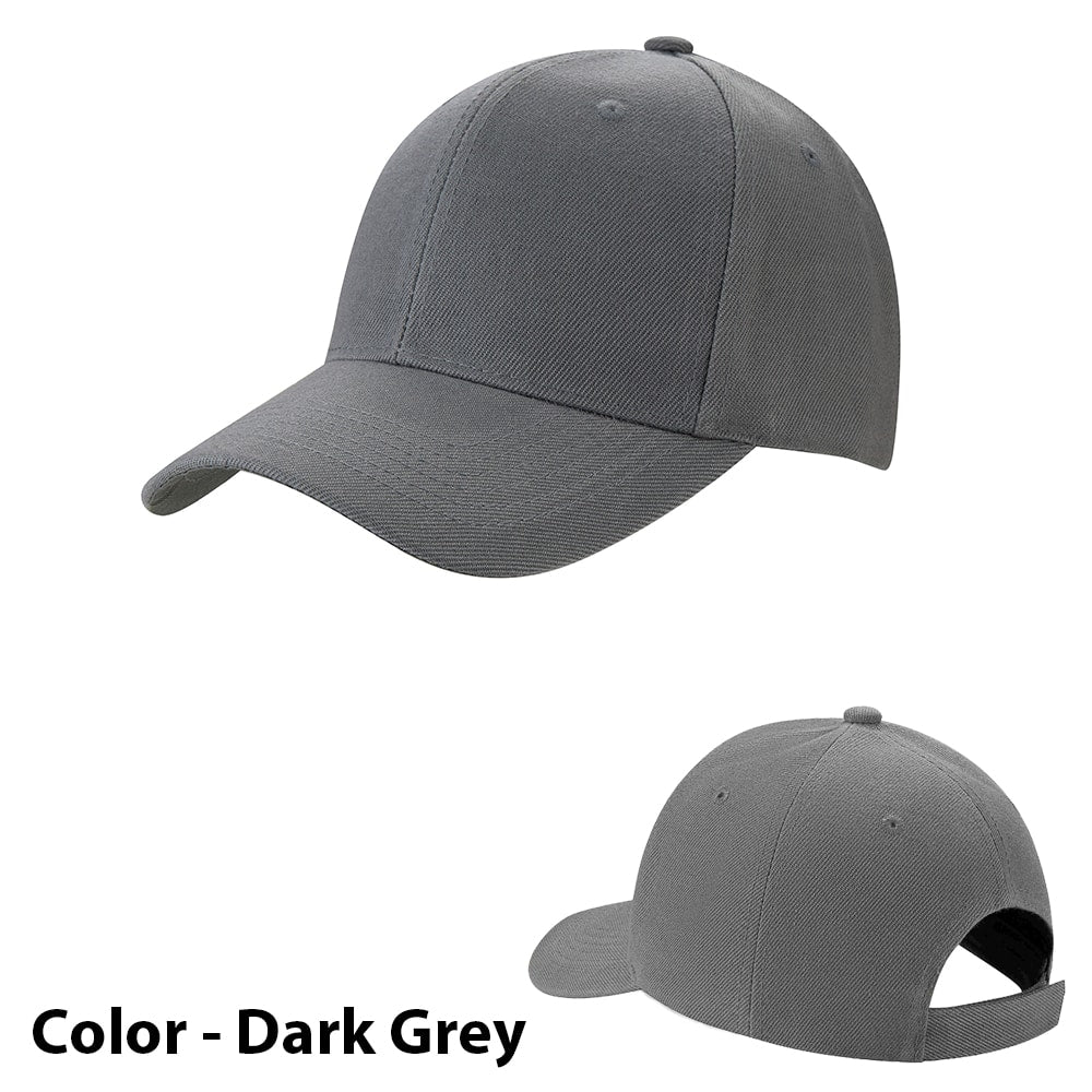 Baseballcap ensfarget - i mange farger!