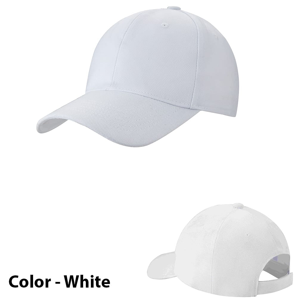 Baseballcap ensfarget - i mange farger!