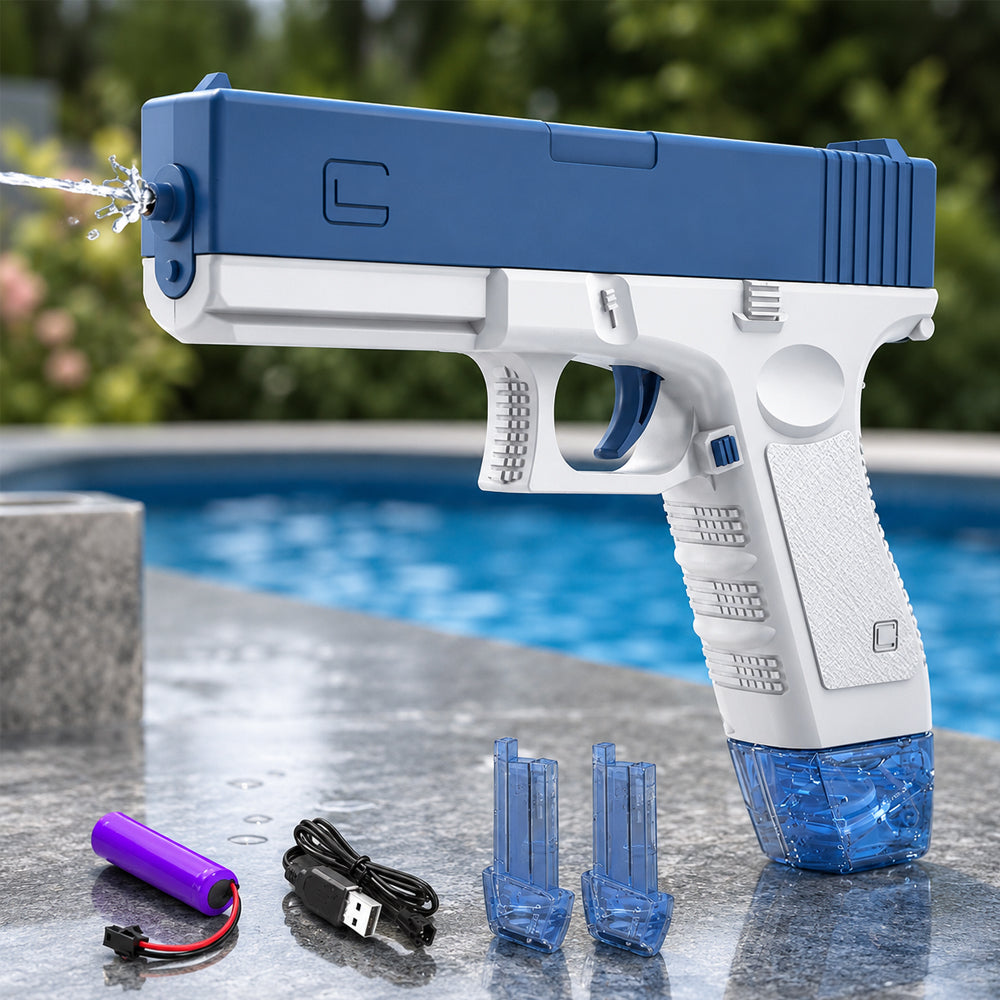 Elektrisk vannpistol – Glock med 2 magasiner