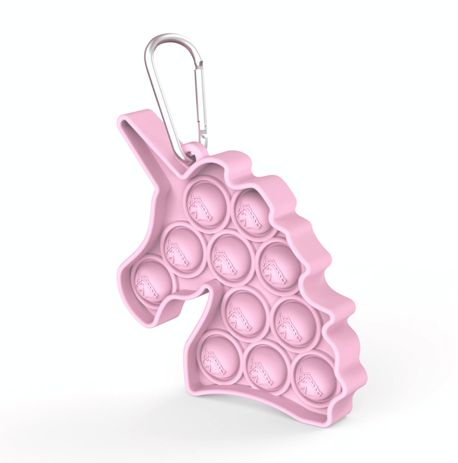 Fidget Toys - Pop It Bubbles - Enhjørning Nøglering (flere farver)
