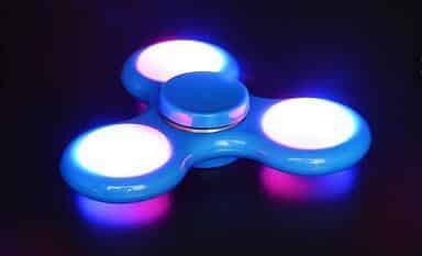 Fidget Spinner med LED-lys