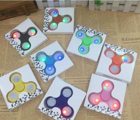 Fidget Spinner med LED-lys