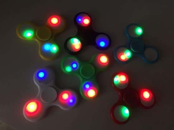 Fidget Spinner med LED-lys