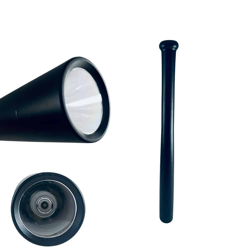 Kraftig lommelykt 1.000 lumen - Aluminiumslegering - Baseball design -