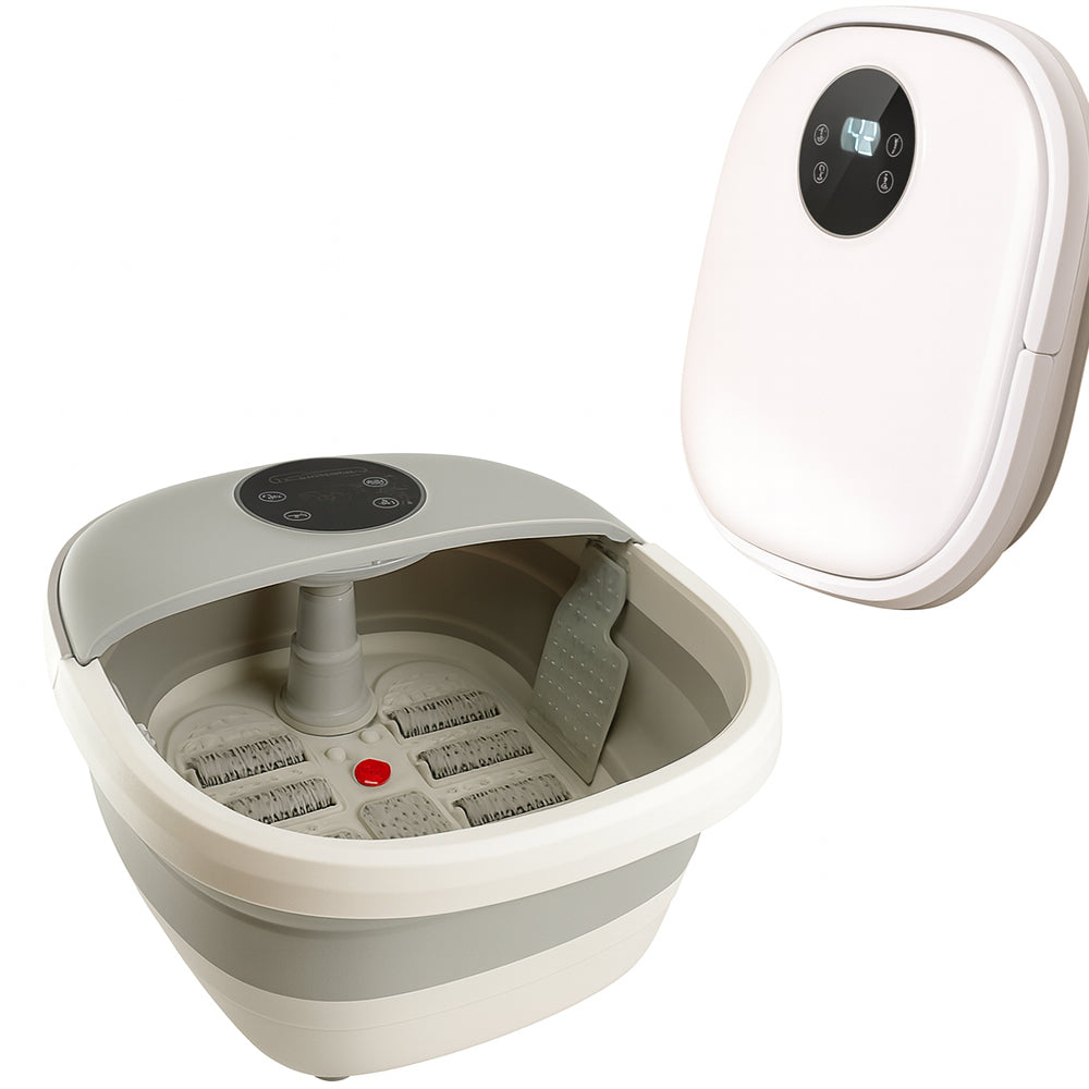Sammenleggbar Luksus Fotbad m/massasje, temperaturkontroll &amp; fjernstyring