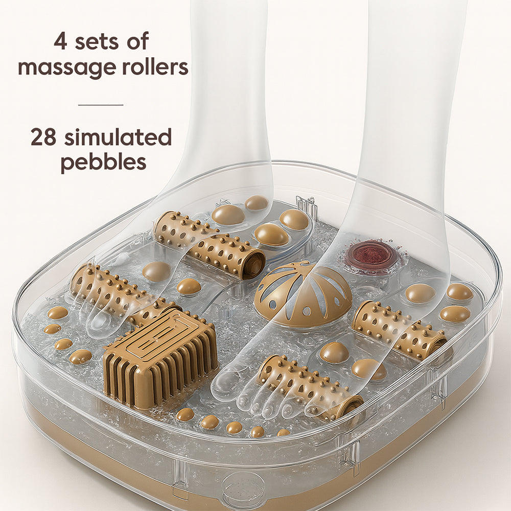 Sammenleggbart fotspa – Kraftig varme og dyp massasje