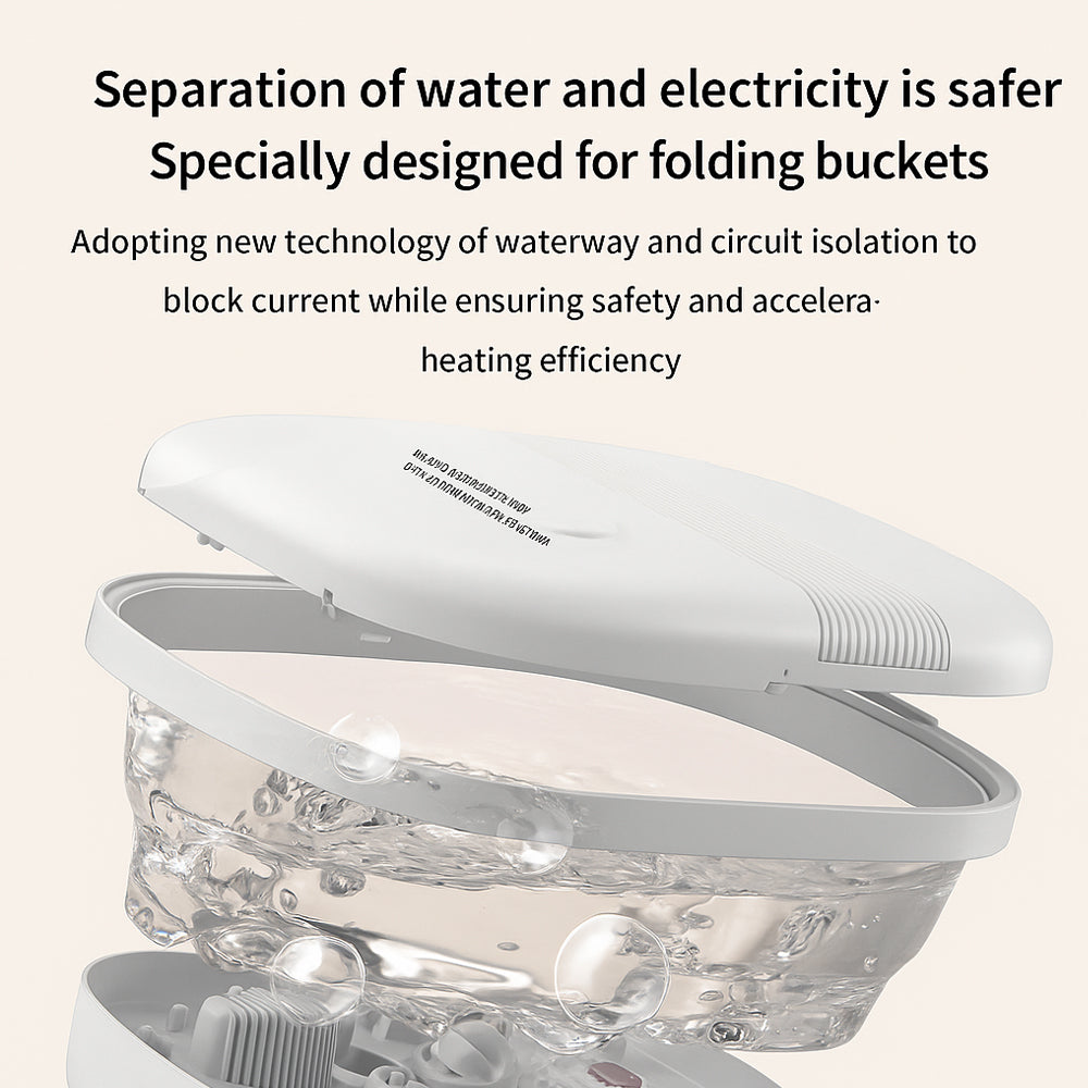 Sammenleggbart fotspa – Kraftig varme og dyp massasje