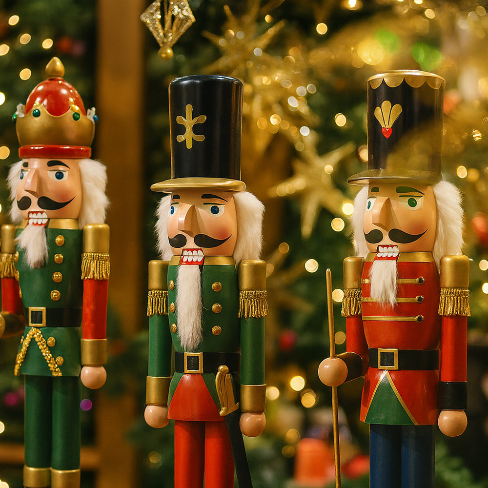 Nøtteknekkerfigurer i tre – 60 cm – 4 forskjellige figurer