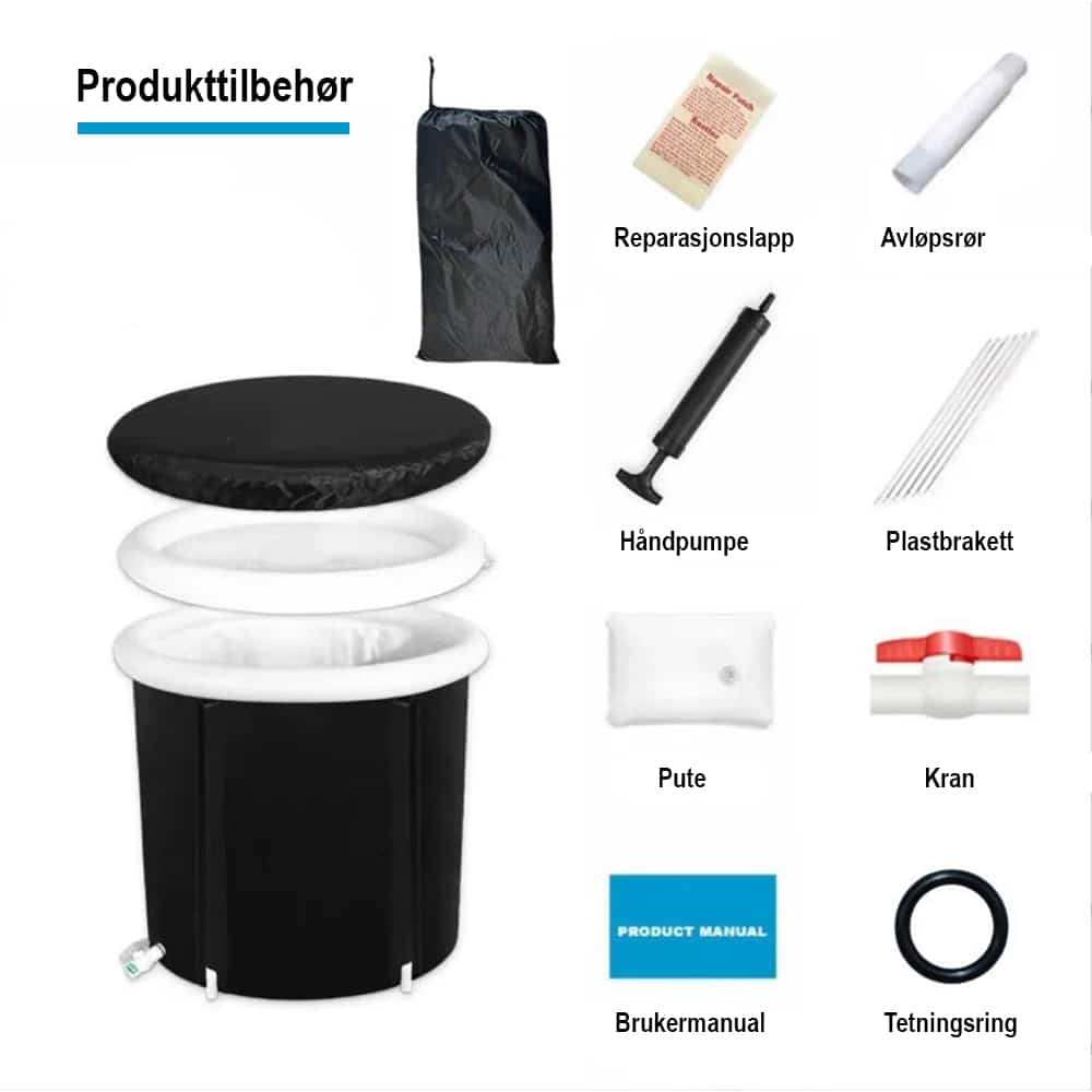 Isbad - Polar Recovery Deluxe Ø 80 cm  med termolokk