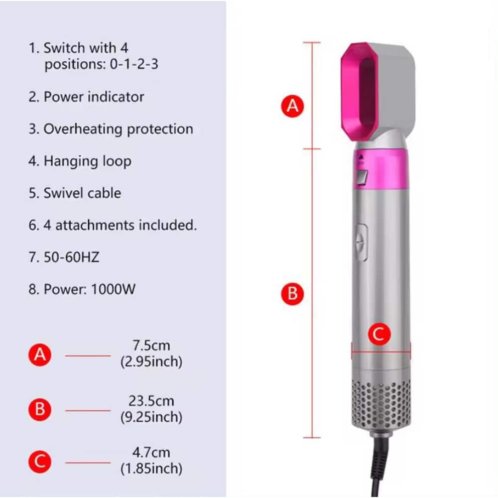 Hot Air Styler 5-i-1 - style håret ditt som en profesjonell -