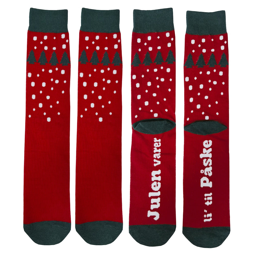 Julestrømper 5 par i ulike motiver og farger