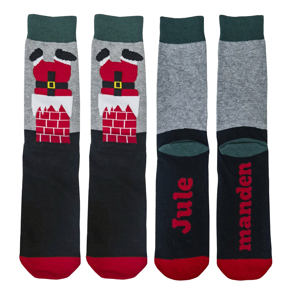 Julestrømper 5 par i ulike motiver og farger