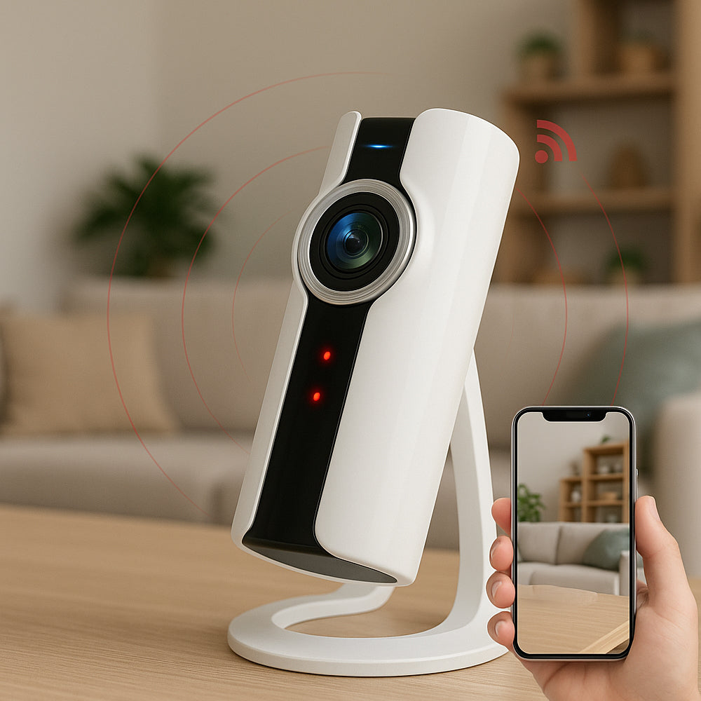 WiFi IP overvåkingskamera med 360° visning og toveis lyd