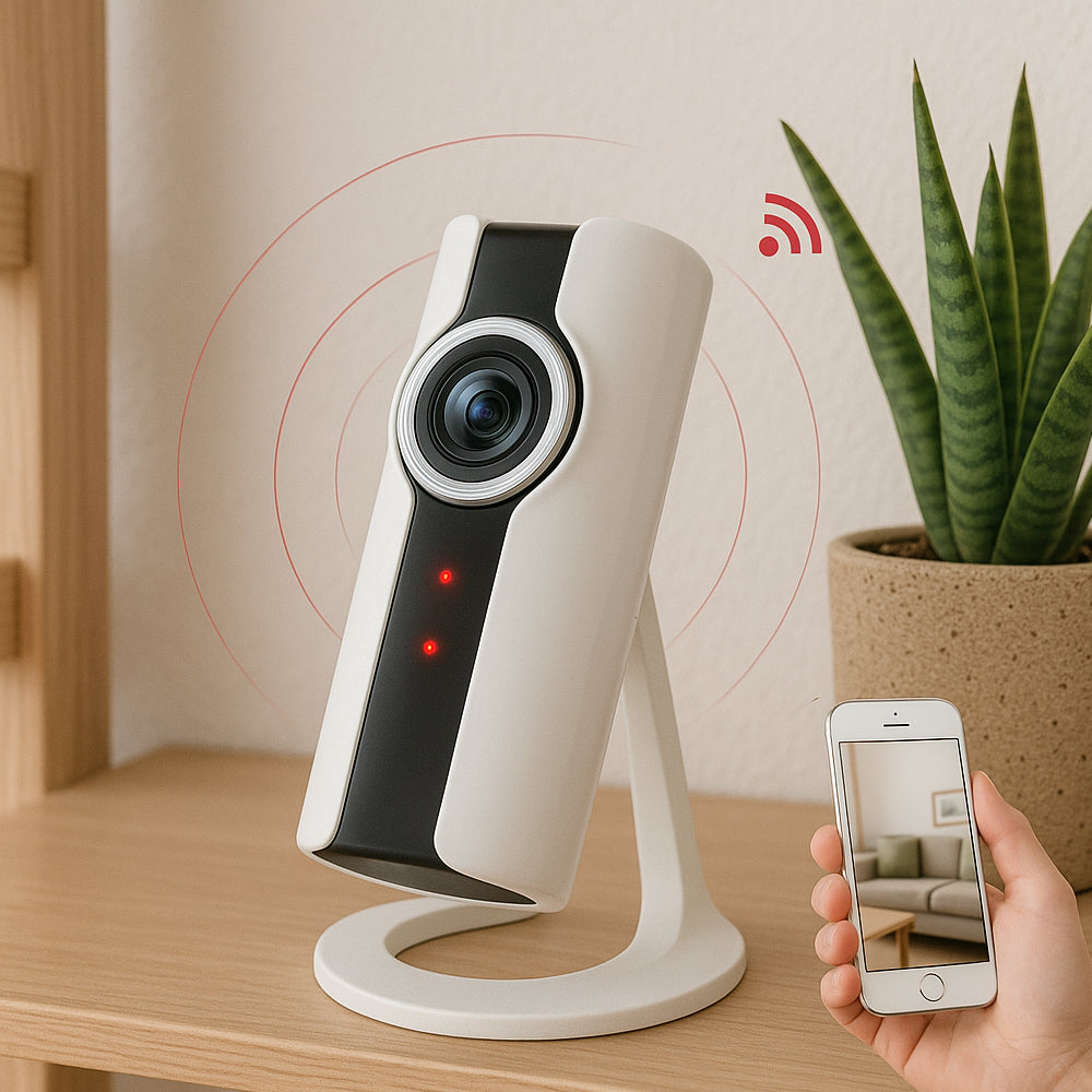 WiFi IP overvåkingskamera med 360° visning og toveis lyd