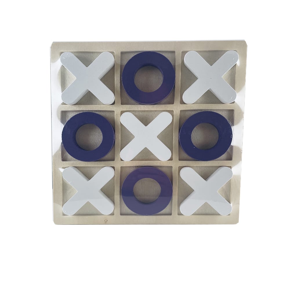 Tic Tac Toe i Tre (30 x 30 cm) - Klassisk Moro i Stor Stil