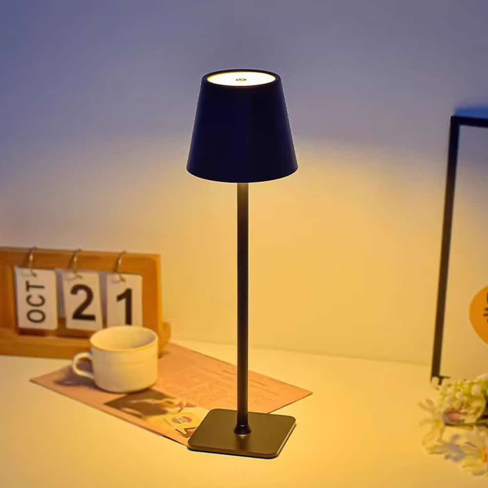 Bordlampe LED med touch & oppladbar funksjon