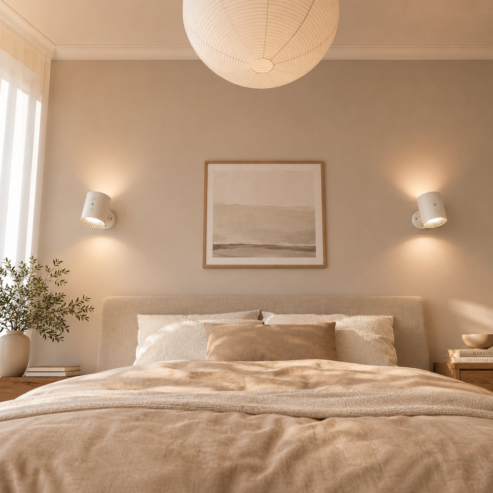 LED-nattlampe 360° roterbar, magnetisk, 3 fargetemperaturer – hvit eller svart