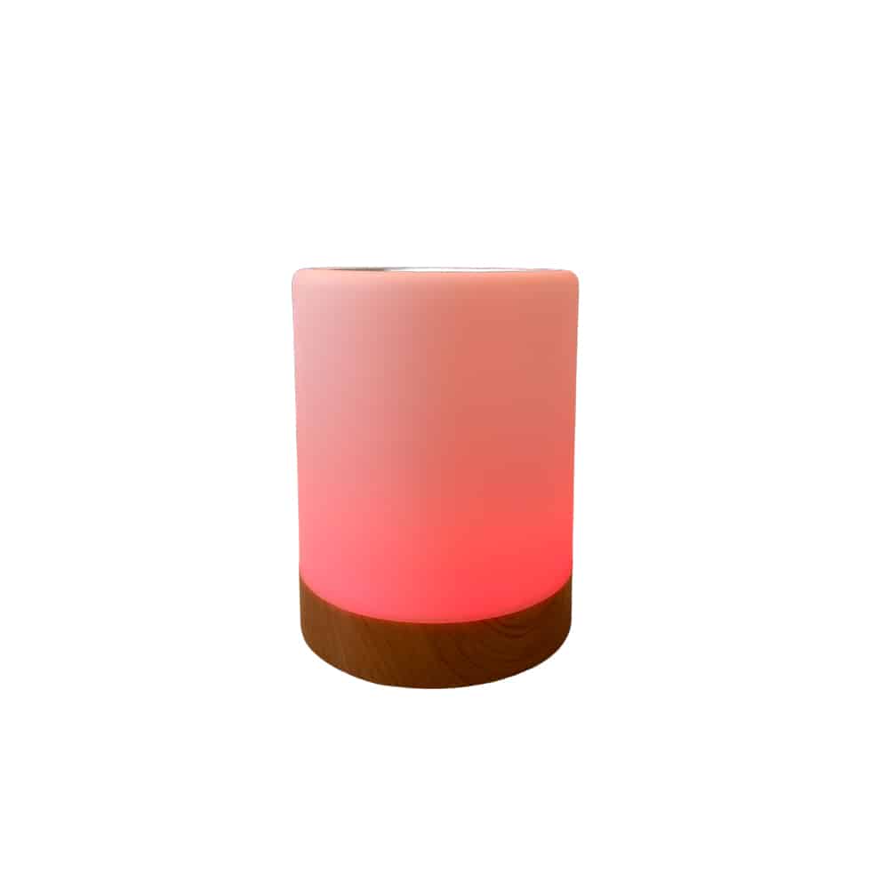 Dimbar LED-Bordlampe m/touch & RGB fargeskift