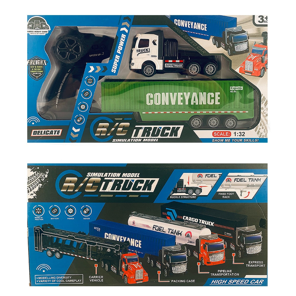Fjernstyrt lastebil med tilhenger 1:48 - modell "Fuel-Tank" eller "Conveyance" -
