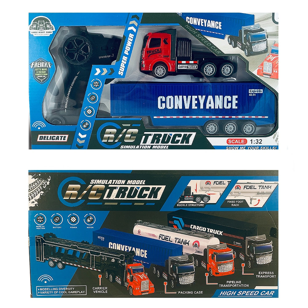 Fjernstyrt lastebil med tilhenger 1:48 - modell "Fuel-Tank" eller "Conveyance" -
