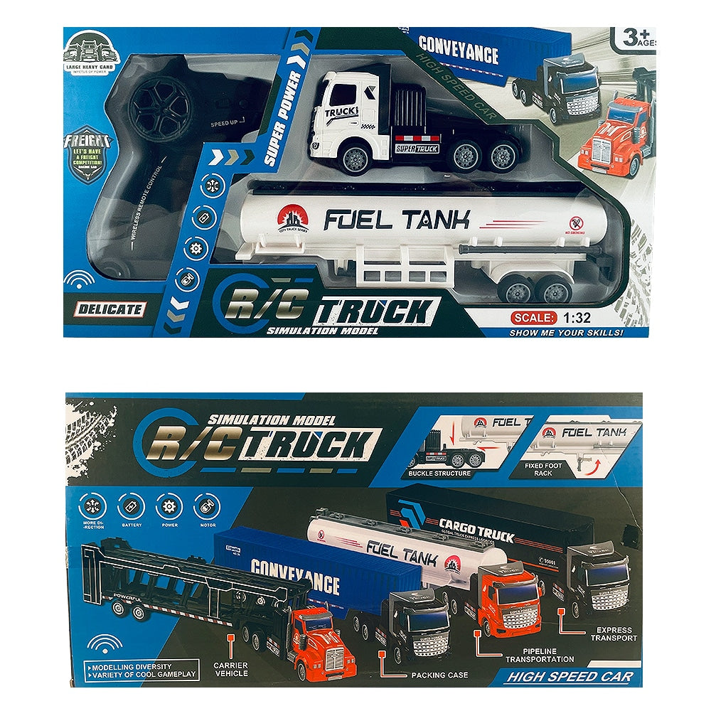 Fjernstyrt lastebil med tilhenger 1:48 - modell "Fuel-Tank" eller "Conveyance" -