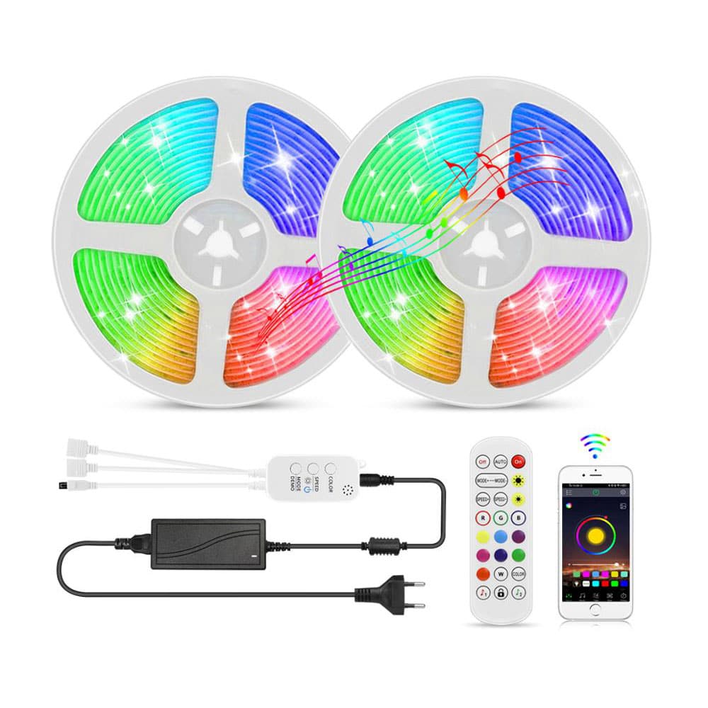 LED strip lyslenke 5 meter med Bluetooth
