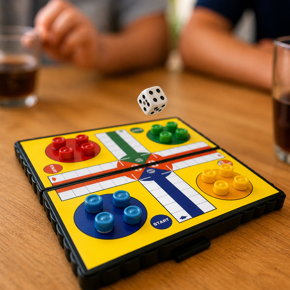 Ludo Reisespill – med magnetbrikker
