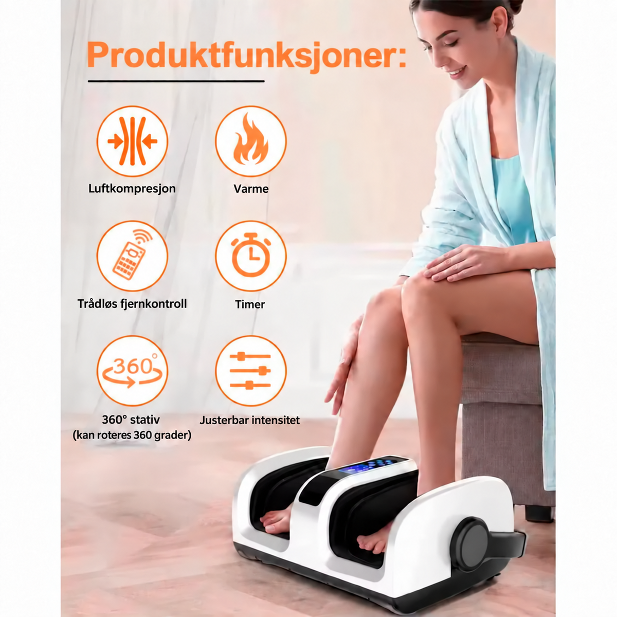 Luksus Fot- og Leggmassasjer med Varme