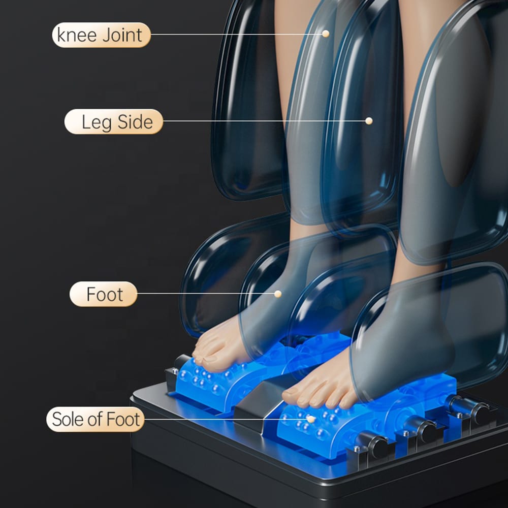 Massasjestol 4D Luksus Pro+ med SL-teknologi, iongenerator, varmeterapi, Hjertefrekvensskanner, stemmekontroll & berøringsskjerm
