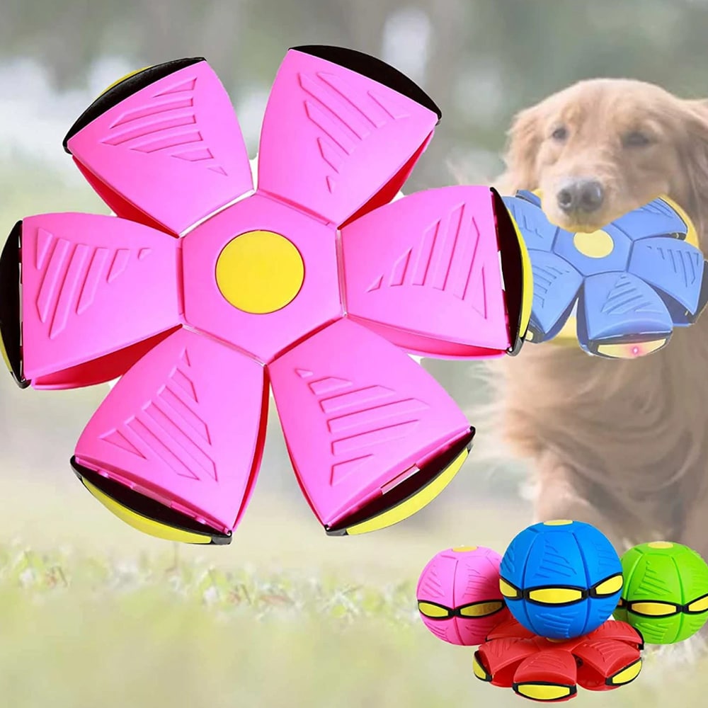Frisbee / Ufo-ball – Morsom Formskiftende Ball – Rød eller Blå