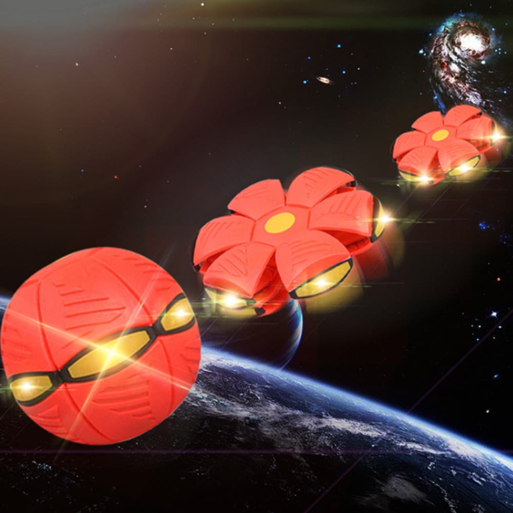 Frisbee / Ufo-ball – Morsom Formskiftende Ball – Rød eller Blå