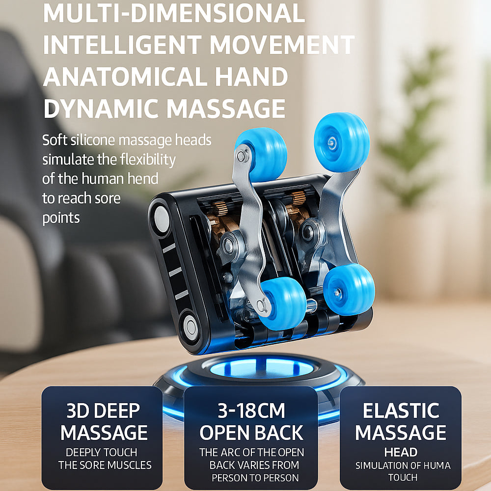 Massasjestol 3D med SL-teknologi, lufttrykksmassasje, Zero Gravity & Intelligent Styring – Modell 988R8