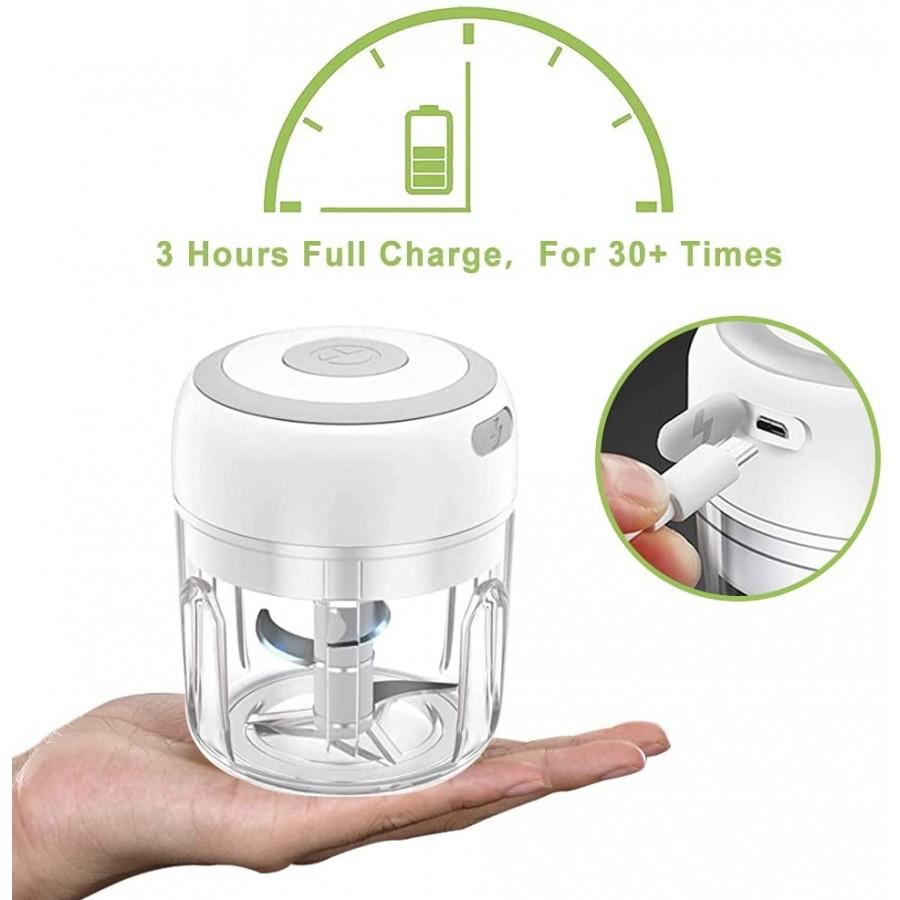 Oppladbar Minihakker (USB) – 100 eller 250 ml.