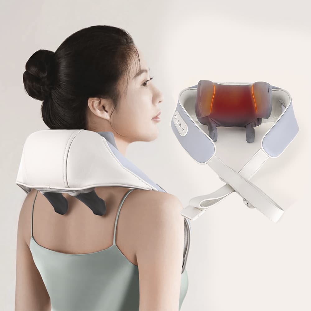 Nakke massasje med shiatsu-massasje og varme