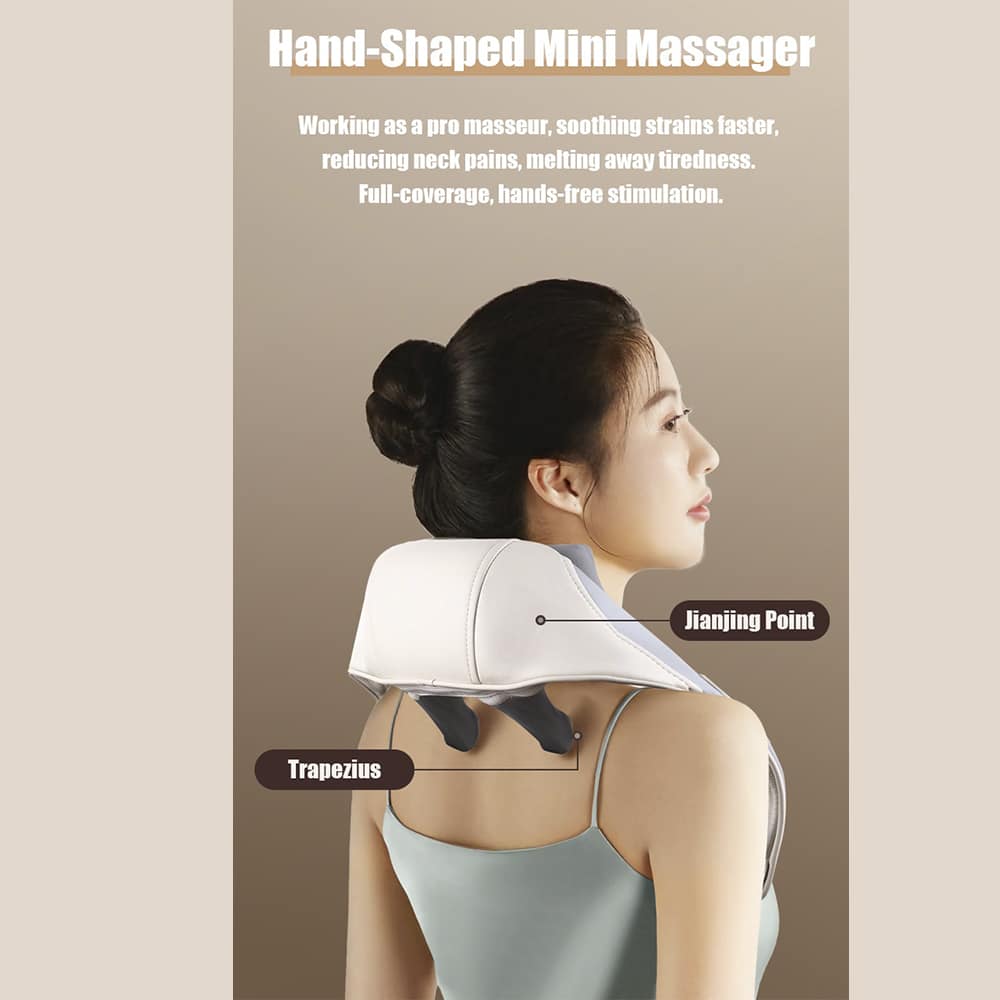 Nakke massasje med shiatsu-massasje og varme