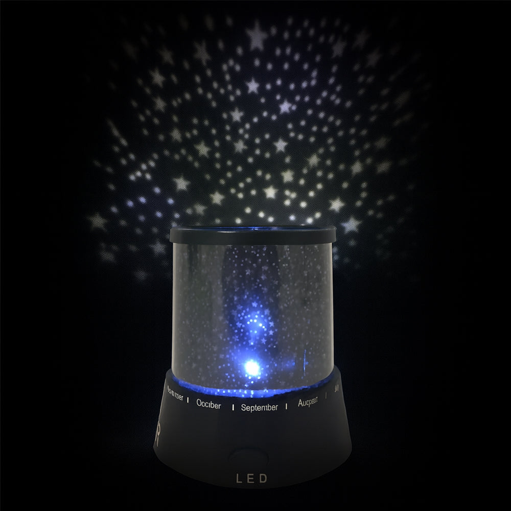 LED-nattlampe med Stjernehimmel