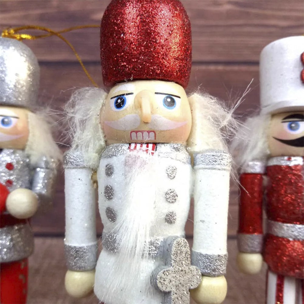 Nøtteknekkerfigurer i Tre - 12,5 cm, sett med 5 figurer -