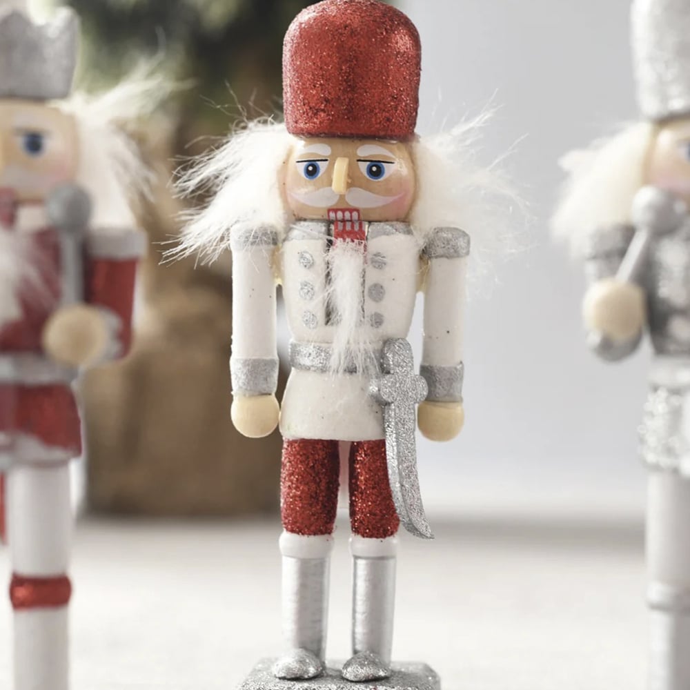Nøtteknekkerfigurer i Tre - 12,5 cm, sett med 5 figurer -