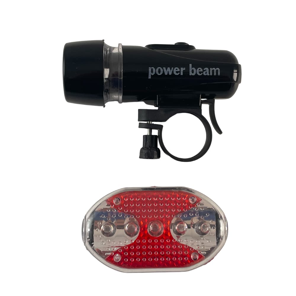 Sett med sykkellykter – kraftig LED – Power Beam